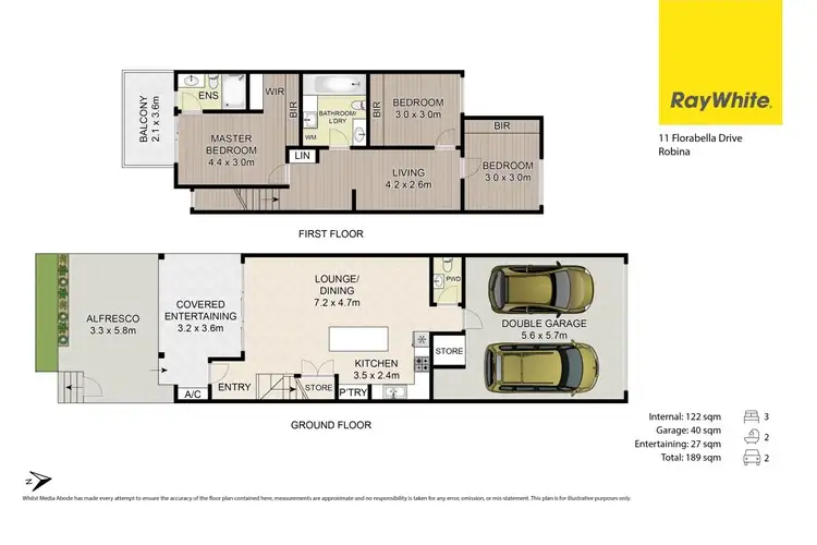 Floorplan of Homely house listing, 11 Florabella Drive, Robina QLD 4226