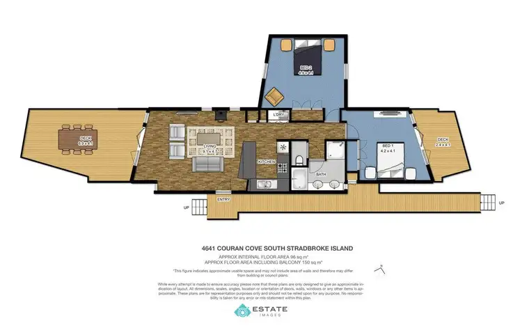 Floorplan of Homely townhouse listing, 4641 Couran Cove, South Stradbroke QLD 4216