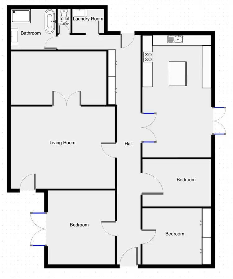 Floorplan of Homely house listing, 229 Woorlong Avenue, Red Cliffs VIC 3496