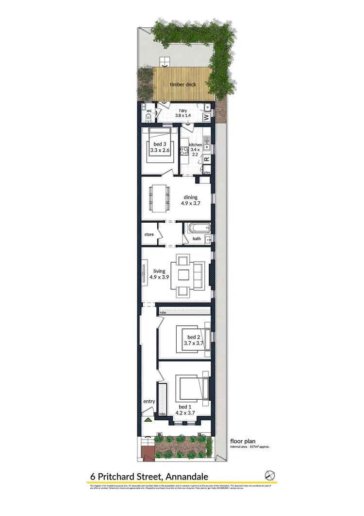 Floorplan of Homely house listing, 6 Pritchard Street, Annandale NSW 2038