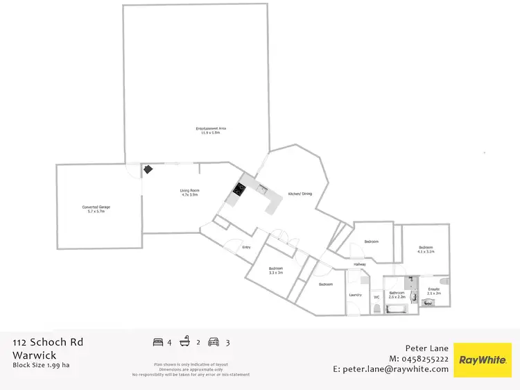 Floorplan of Homely house listing, 112 Schoch Road, Rosenthal Heights QLD 4370