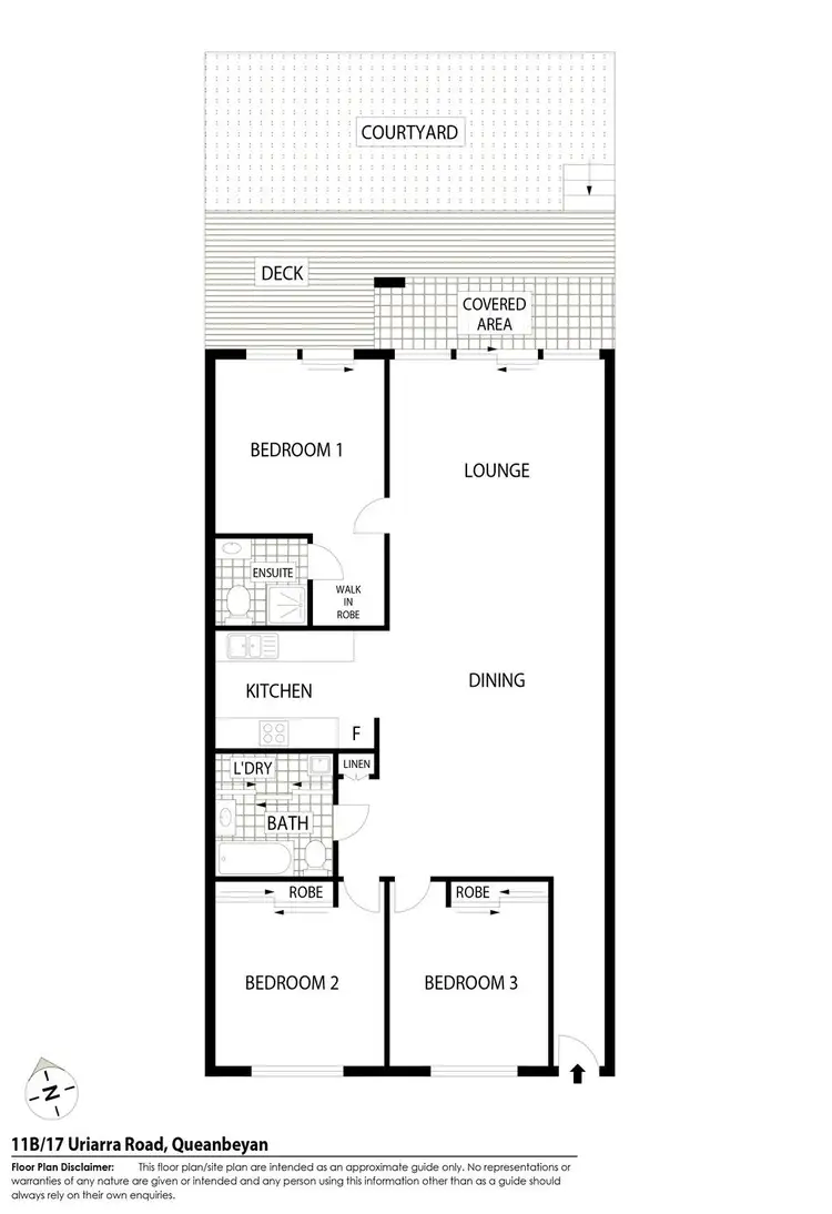 Floorplan of Homely apartment listing, 11B/17 Uriarra Road, Queanbeyan NSW 2620