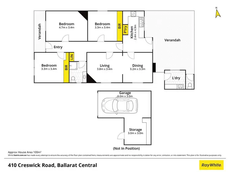 Floorplan of Homely house listing, 410 Creswick Road, Ballarat Central VIC 3350