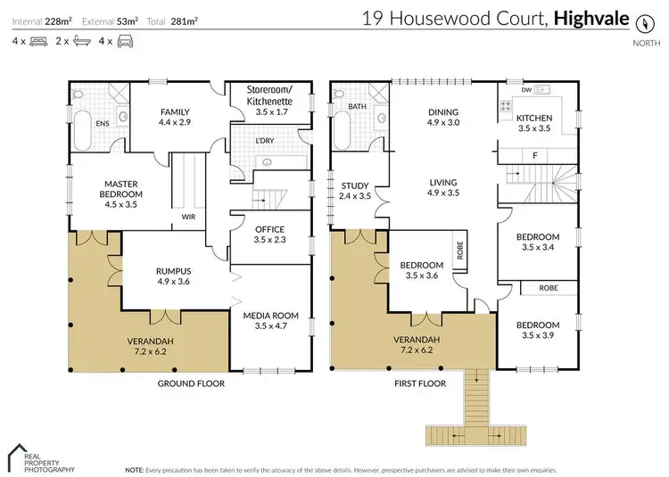 Floorplan of Homely house listing, 19 Housewood Court, Highvale QLD 4520