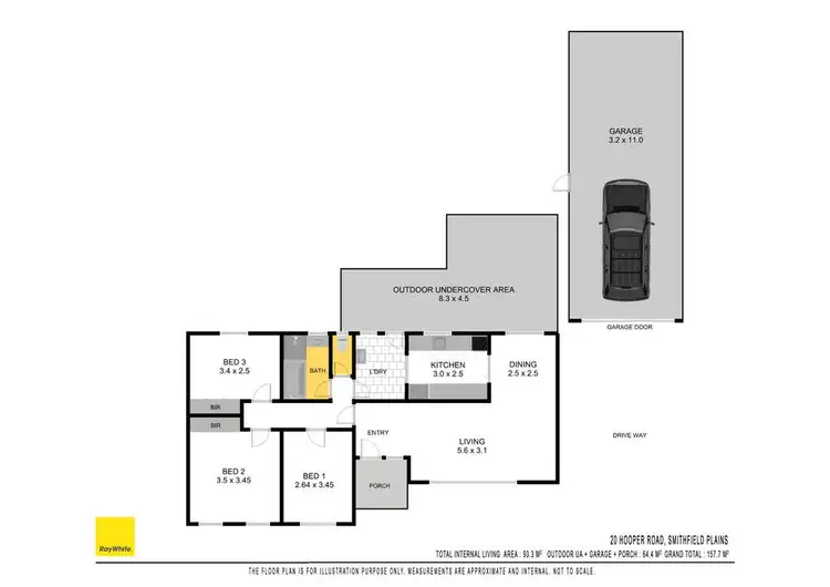 Floorplan of Homely house listing, 20 Hooper Road, Smithfield Plains SA 5114