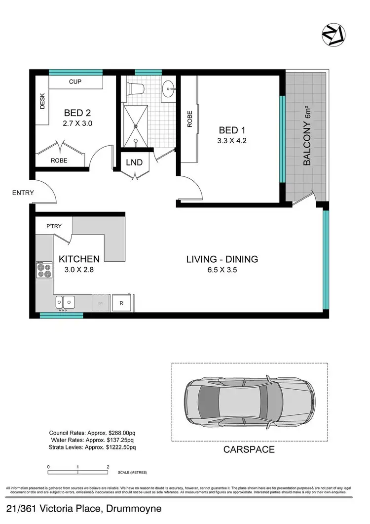 Floorplan of Homely apartment listing, 21/361 Victoria Place, Drummoyne NSW 2047
