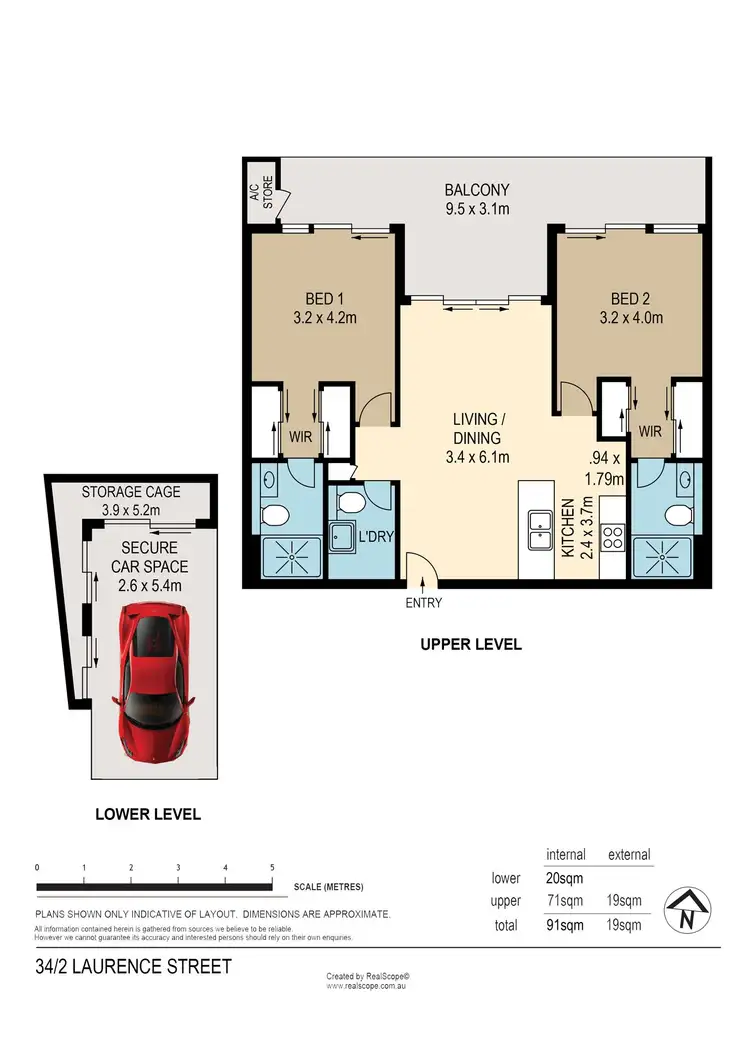 Floorplan of Homely house listing, 34/2 Laurence Street, St Lucia QLD 4067