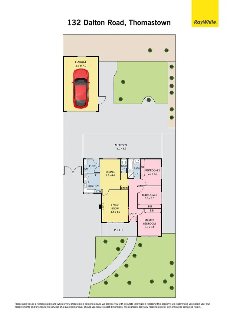 Floorplan of Homely house listing, 132 Dalton Road, Thomastown VIC 3074