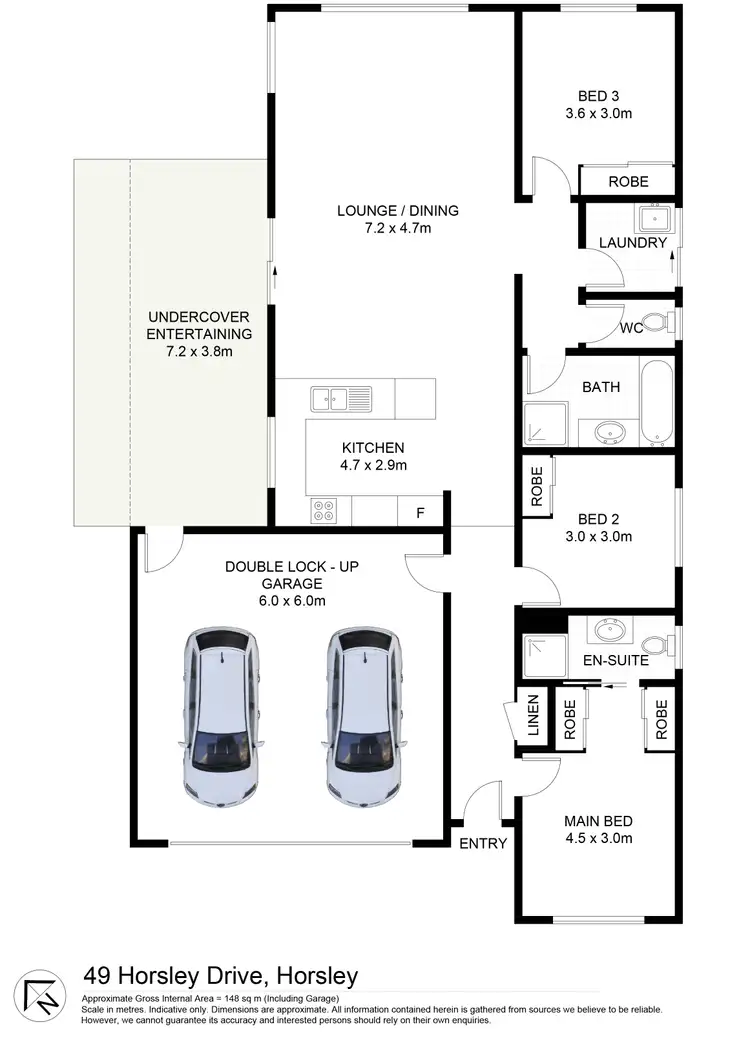 Floorplan of Homely house listing, 49 Horsley Drive, Horsley NSW 2530