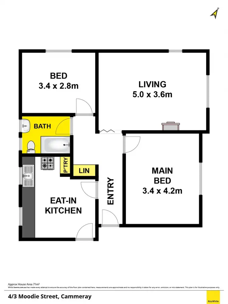 Floorplan of Homely apartment listing, 4/3 Moodie Street, Cammeray NSW 2062