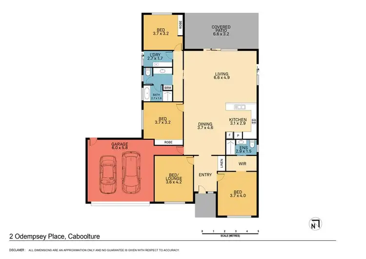 Floorplan of Homely house listing, 2 O'Dempsey Place, Caboolture QLD 4510