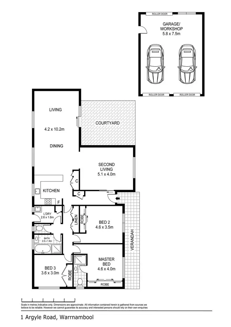 Floorplan of Homely house listing, 1 Argyle Street, Warrnambool VIC 3280