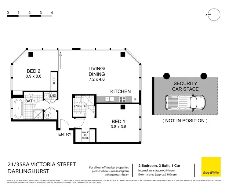 Floorplan of Homely apartment listing, 21/358a Victoria Street, Darlinghurst NSW 2010