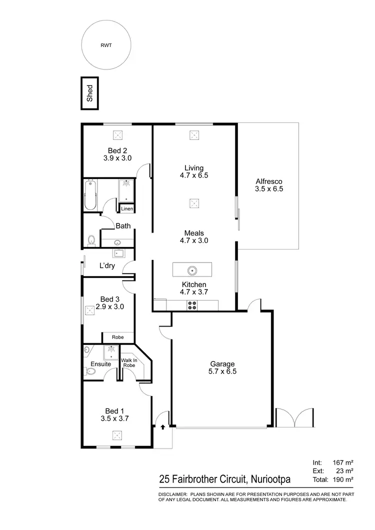 Floorplan of Homely house listing, 25 Fairbrother Circuit, Nuriootpa SA 5355