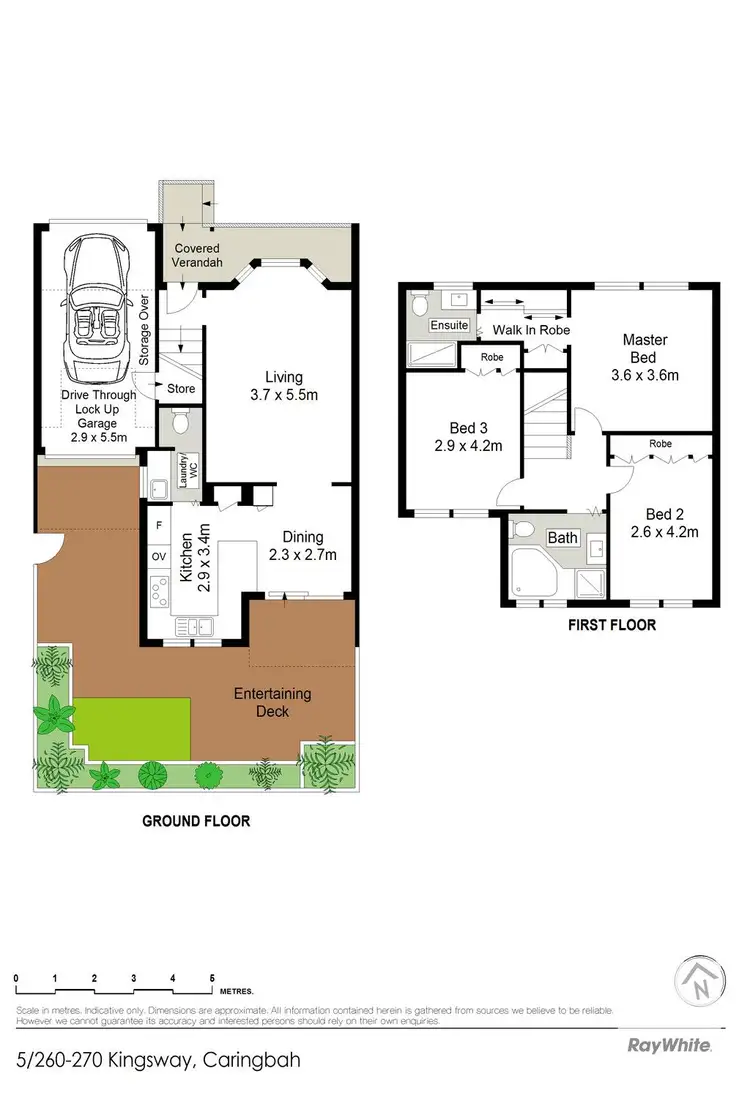 Floorplan of Homely townhouse listing, 5/260-270 Kingsway, Caringbah NSW 2229