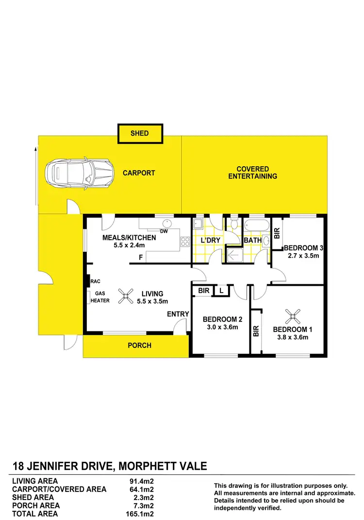Floorplan of Homely house listing, 18 Jennifer Drive, Morphett Vale SA 5162