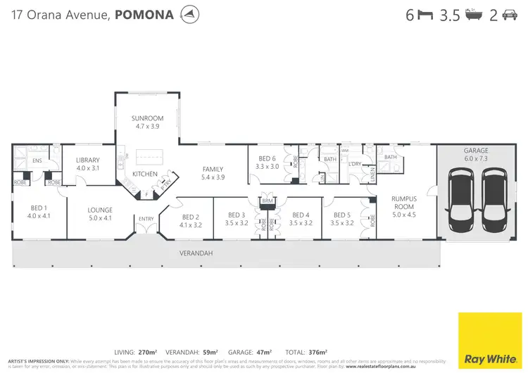 Floorplan of Homely house listing, 17 Orana Avenue, Pomona QLD 4568