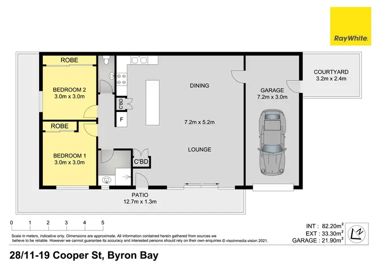 Floorplan of Homely house listing, 28/11-19 Cooper Street, Byron Bay NSW 2481