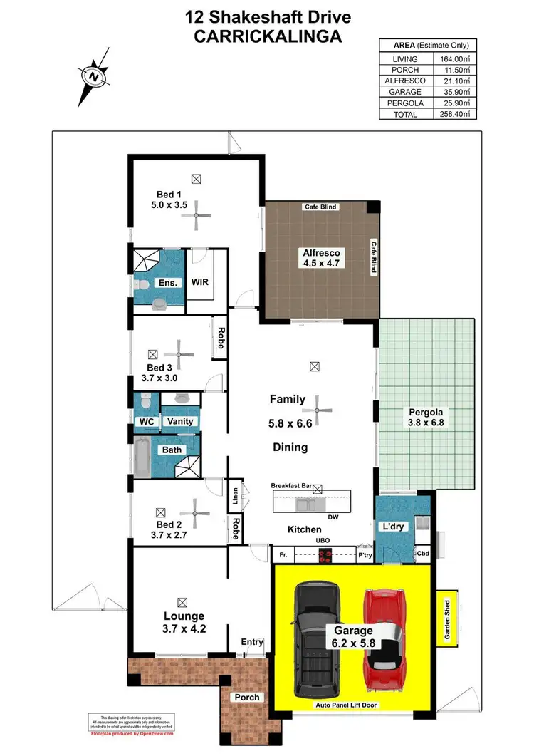 Floorplan of Homely house listing, 12 Shakeshaft Drive (Carrickalinga Sands), Normanville SA 5204