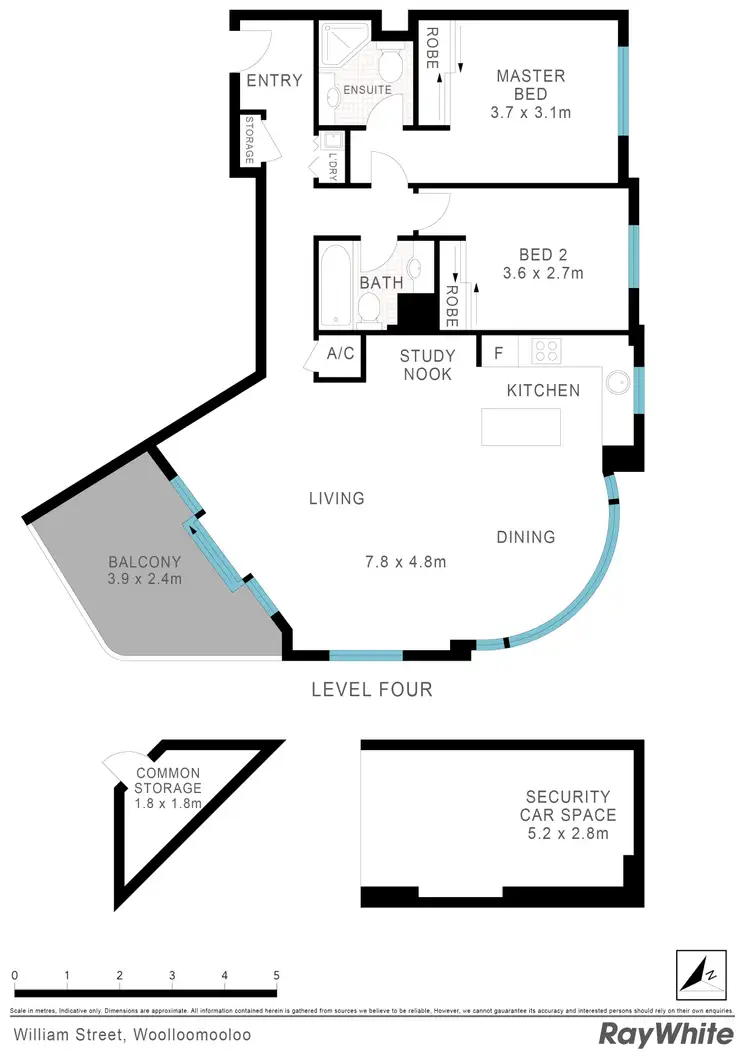 Floorplan of Homely apartment listing, 405/200 William Street, Woolloomooloo NSW 2011
