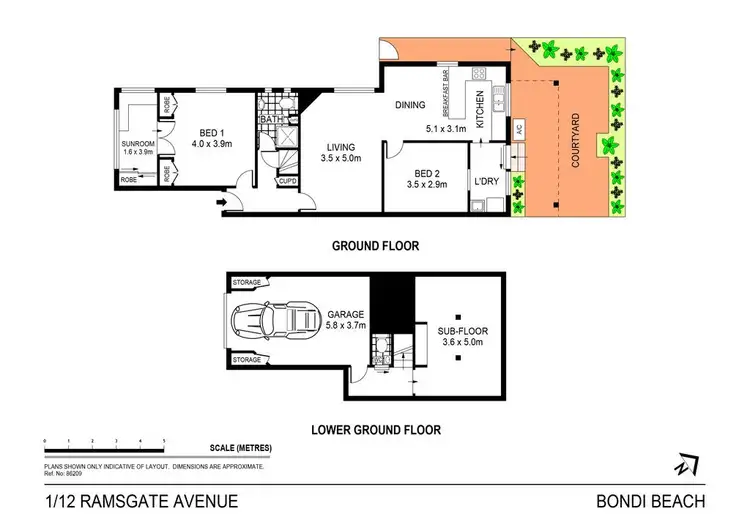 Floorplan of Homely apartment listing, 1/12 Ramsgate Avenue, Bondi Beach NSW 2026