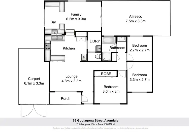Floorplan of Homely house listing, 68 Goolagong Street, Avondale NSW 2530