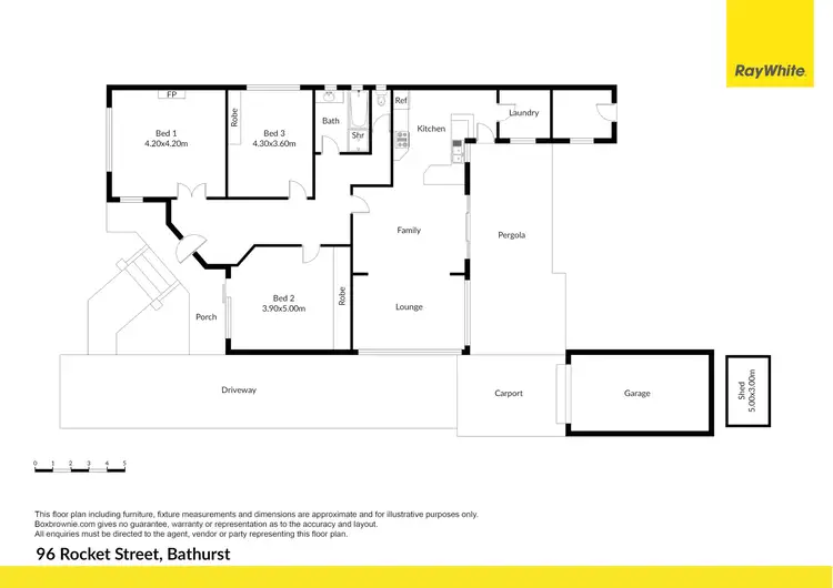 Floorplan of Homely house listing, 96 Rocket Street, Bathurst NSW 2795