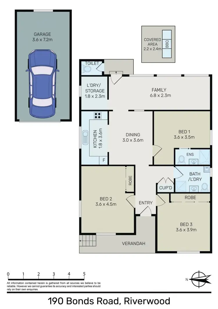 Floorplan of Homely house listing, 190 Bonds Road, Riverwood NSW 2210