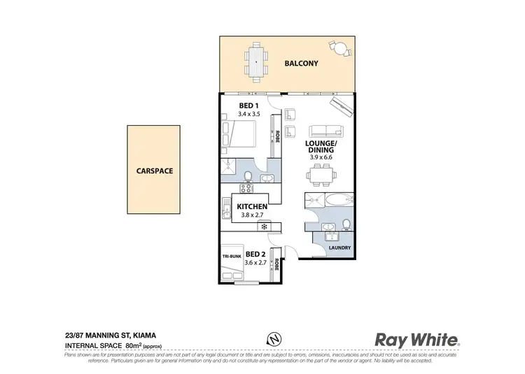 Floorplan of Homely unit listing, 23/87 Manning Street, Kiama NSW 2533