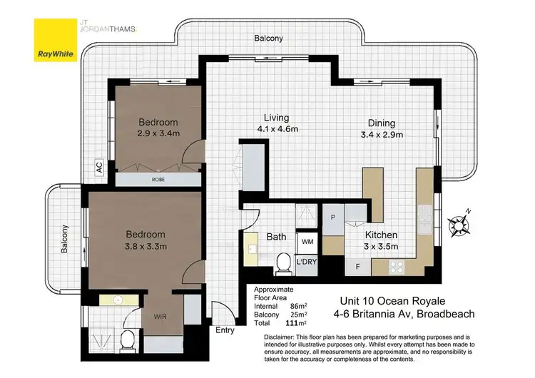 Floorplan of Homely apartment listing, 10/4-6 Britannia Avenue, Broadbeach QLD 4218
