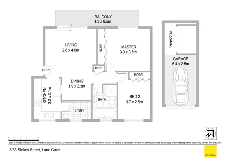 Floorplan of Homely apartment listing, 3/33-41 Stokes Street, Lane Cove NSW 2066