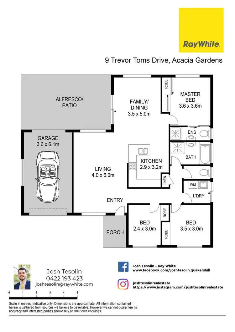 Floorplan of Homely house listing, 9 Trevor Toms Drive, Acacia Gardens NSW 2763