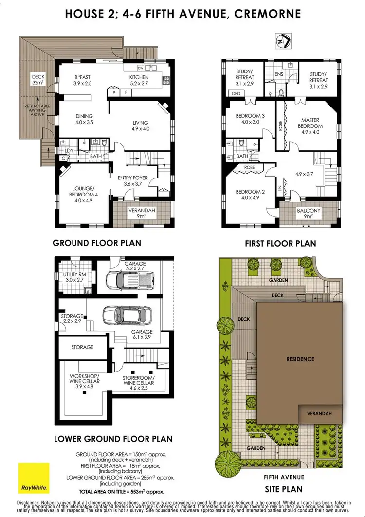 Floorplan of Homely house listing, House 2; 4-6 Fifth Avenue, Cremorne NSW 2090