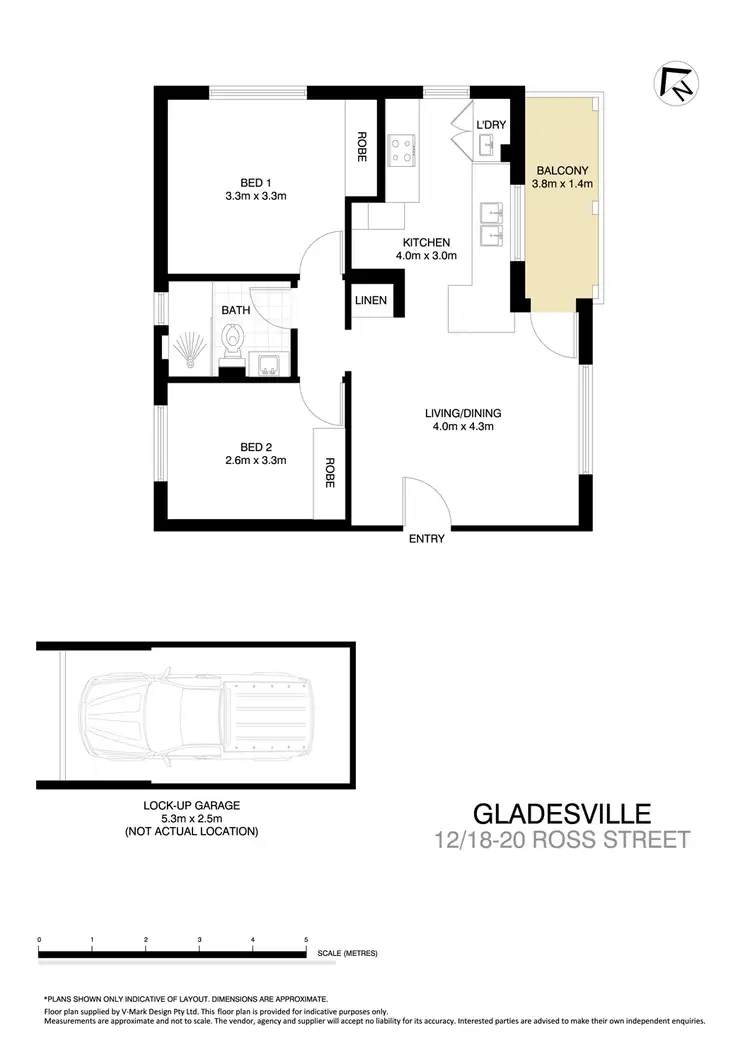 Floorplan of Homely apartment listing, 12/18-20 Ross Street, Gladesville NSW 2111