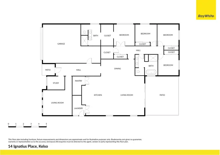 Floorplan of Homely house listing, 14 Ignatius Place, Kelso NSW 2795