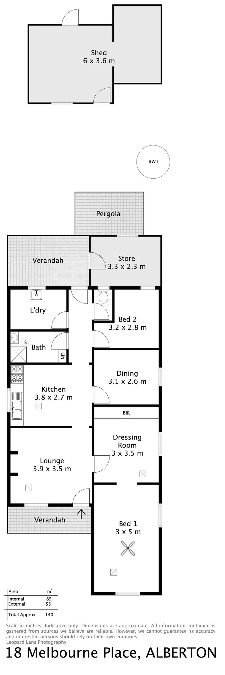 Floorplan of Homely house listing, 18 Melbourne Place, Alberton SA 5014