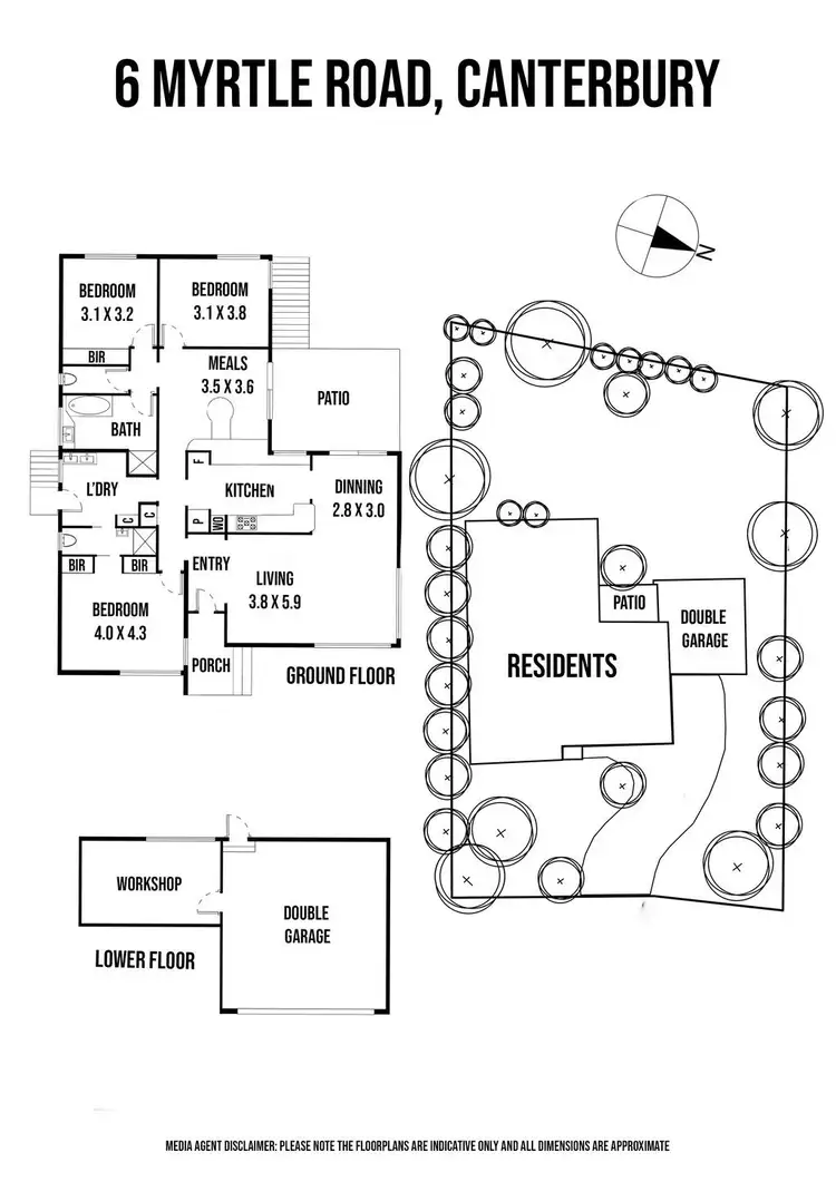 Floorplan of Homely house listing, 6 Myrtle Road, Canterbury VIC 3126