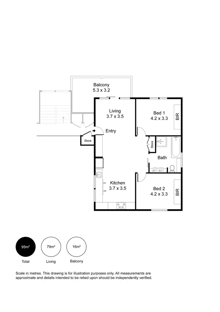 Floorplan of Homely house listing, 12/29 South Australia One Drive, North Haven SA 5018