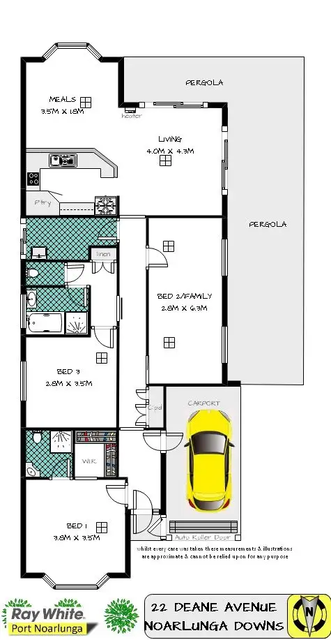 Floorplan of Homely house listing, 22 Deane Avenue, Noarlunga Downs SA 5168