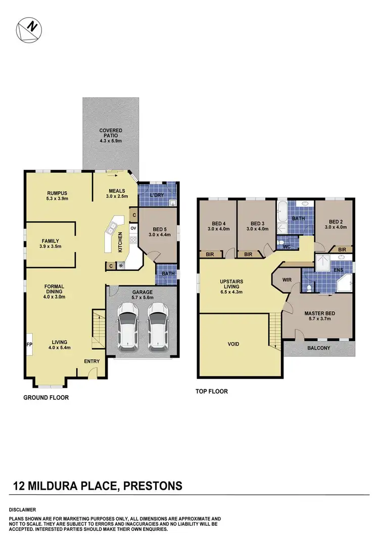 Floorplan of Homely house listing, 12 Mildura Place, Prestons NSW 2170