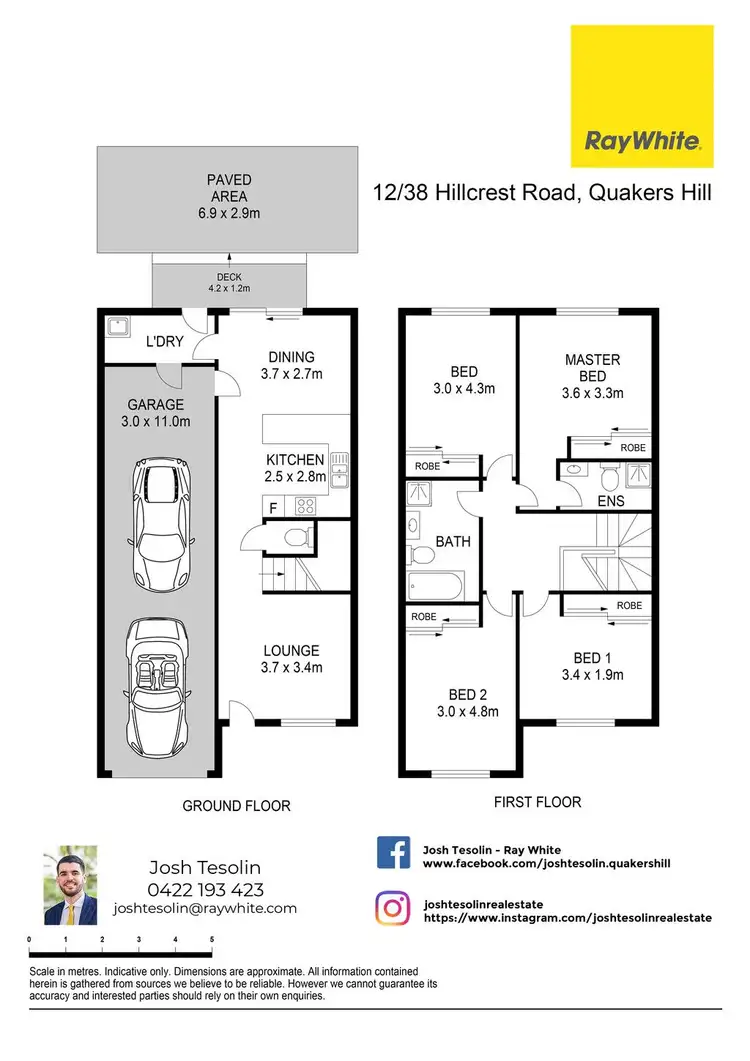 Floorplan of Homely townhouse listing, 12/38 Hillcrest Road, Quakers Hill NSW 2763