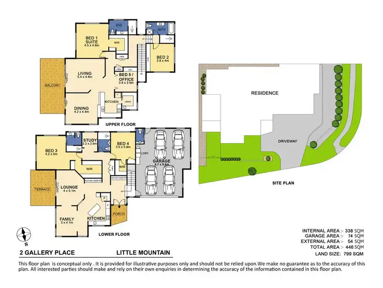 Floorplan of Homely house listing, 2 Gallery Place, Little Mountain QLD 4551