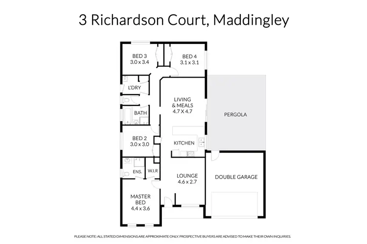 Floorplan of Homely house listing, 3 Richardson Court, Maddingley VIC 3340