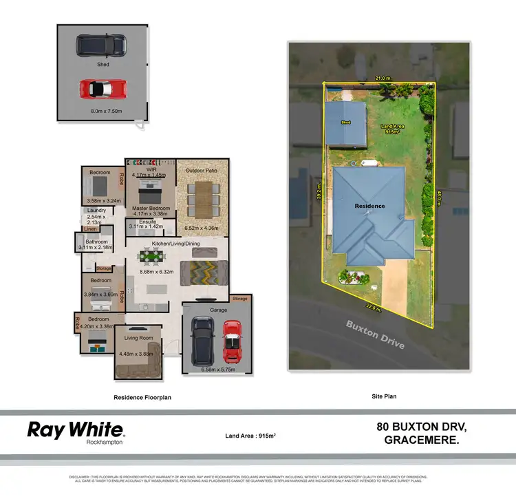 Floorplan of Homely house listing, 80 Buxton Drive, Gracemere QLD 4702