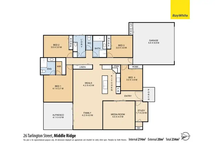 Floorplan of Homely house listing, 26 Tarlington Street, Middle Ridge QLD 4350