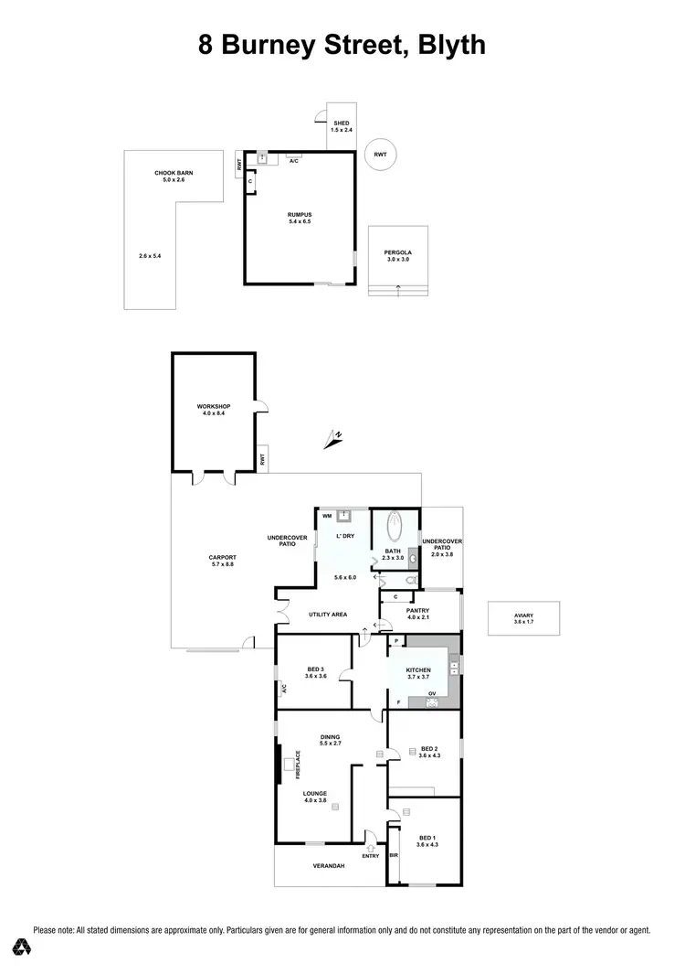Floorplan of Homely house listing, 8 Burney Street, Blyth SA 5462