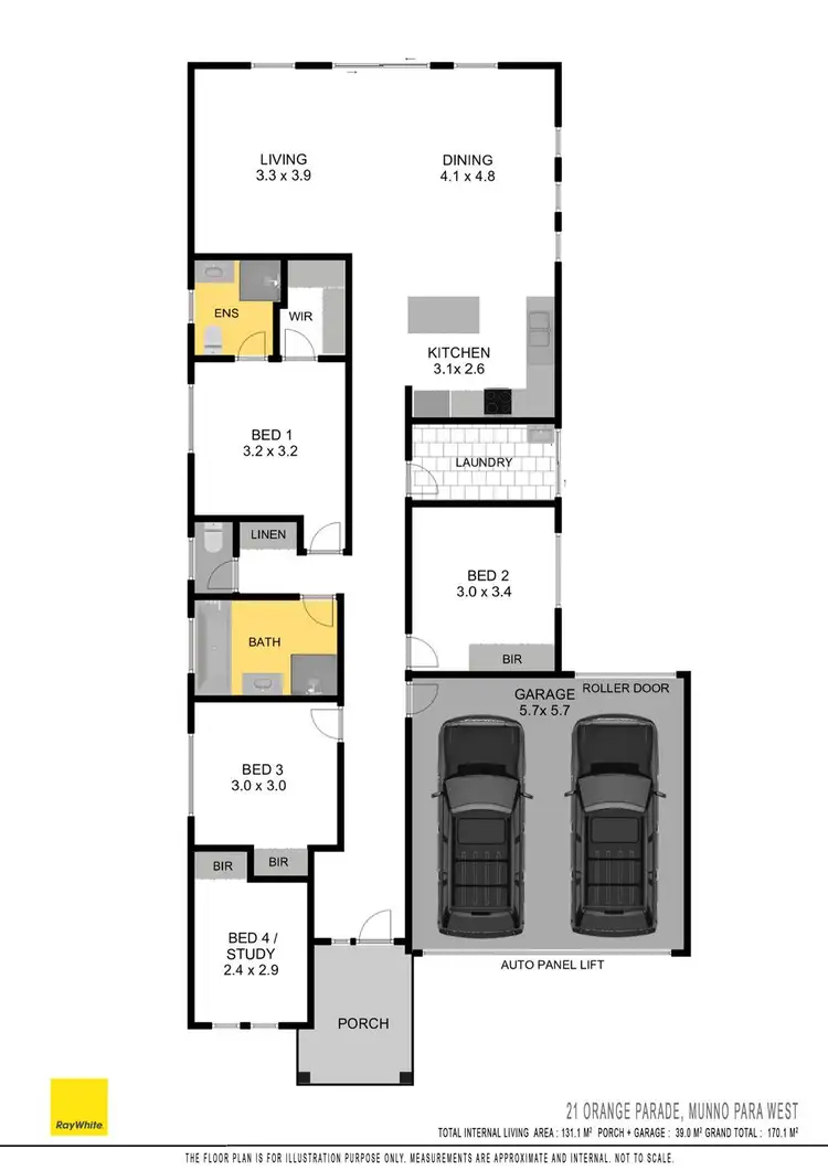 Floorplan of Homely house listing, 21 Orange Parade, Munno Para West SA 5115