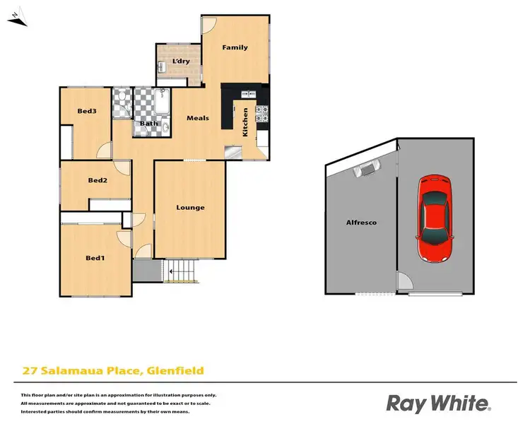 Floorplan of Homely house listing, 27 Salamaua Place, Glenfield NSW 2167