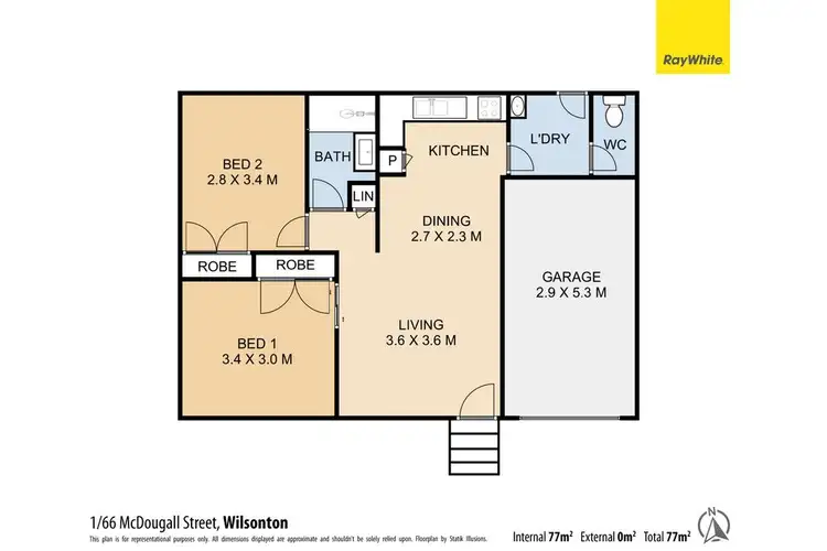 Floorplan of Homely unit listing, Unit 1/66 McDougall Street, Wilsonton QLD 4350
