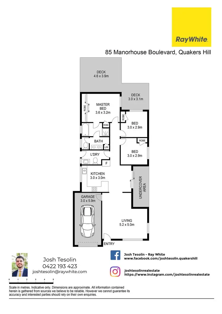 Floorplan of Homely house listing, 85 Manorhouse Boulevard, Quakers Hill NSW 2763